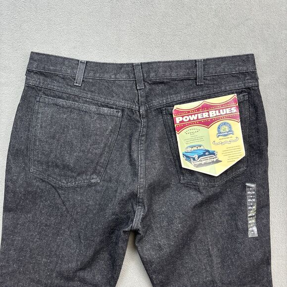 Power Blues Clothing Co. Dark Wash Denim Jeans Mens Size 40x30 NEW w/ Tags - Picture 9 of 10